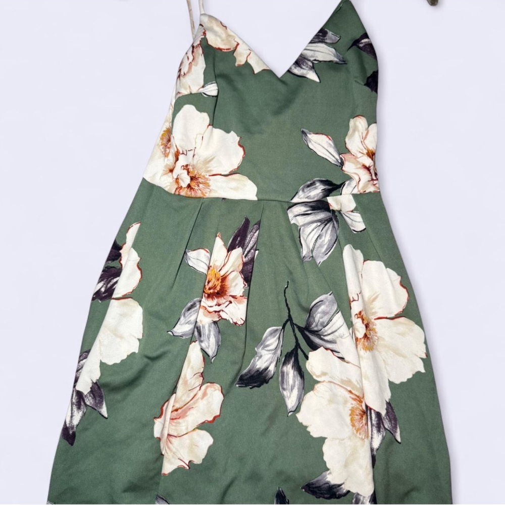 Floral Green Dress